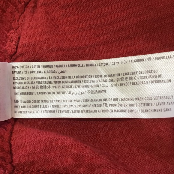 Abercrombie & Fitch Merlot Wide Leg Corduroy Pants Size XS NEW - Picture 5 of 5